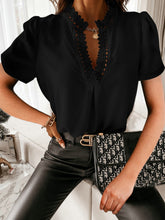 Load image into Gallery viewer, Lady Lace V-Neck Blouse
