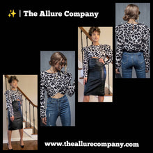 Load image into Gallery viewer, The Leopard Print Dolman Crop Top
